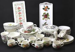 An assortment of Portmeirion table ware.