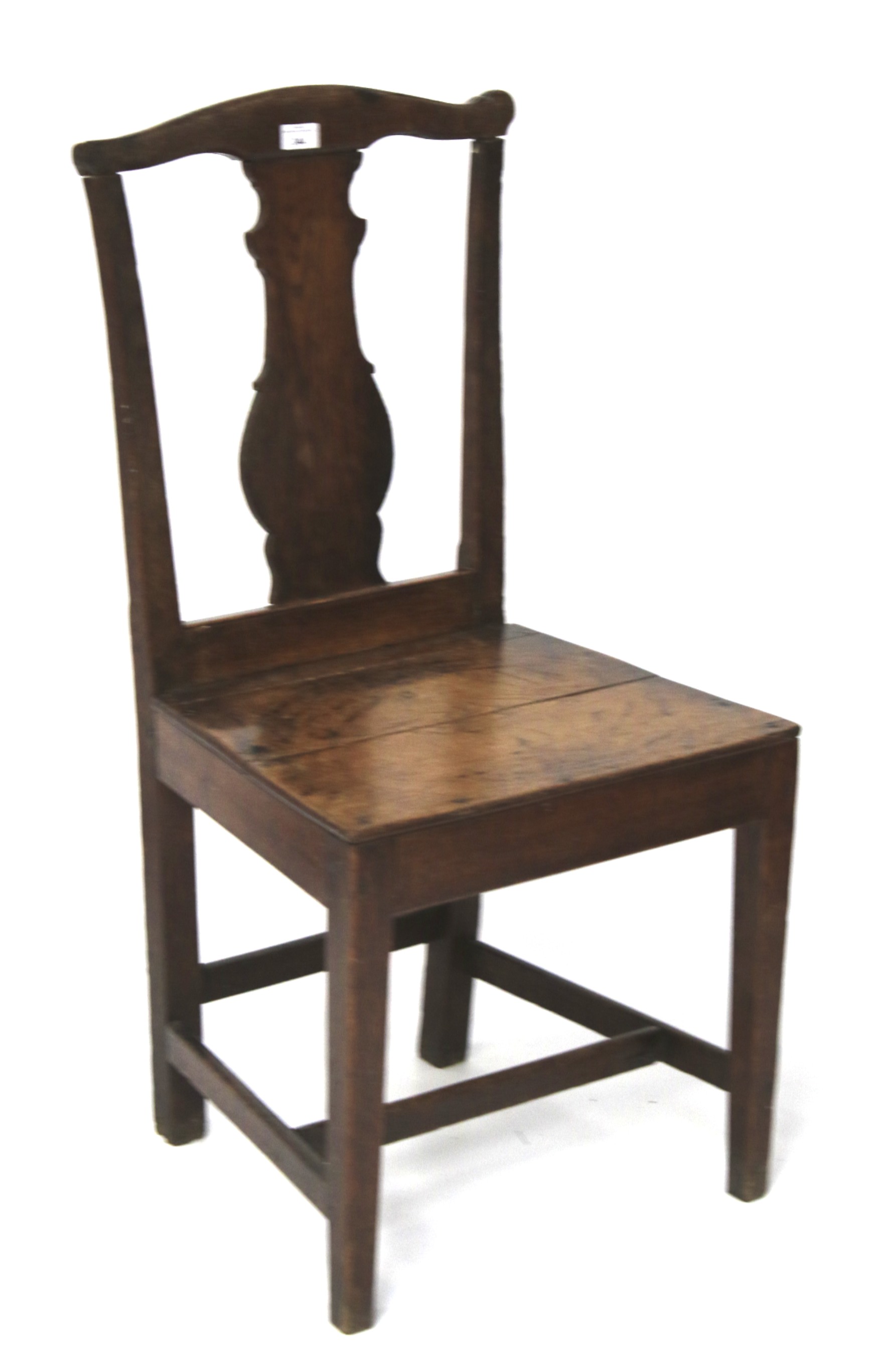 A 19th century oak chair. - Image 2 of 2