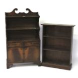 A 20th century bookcase and side unit.