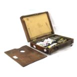 An Edwardian mahogany artist's paint box, by Winsor & Newton Limited, London.