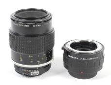 Nikon Micro-Nikkor 105mm f4 lens with a Tamron-F AF 2x tele-converter