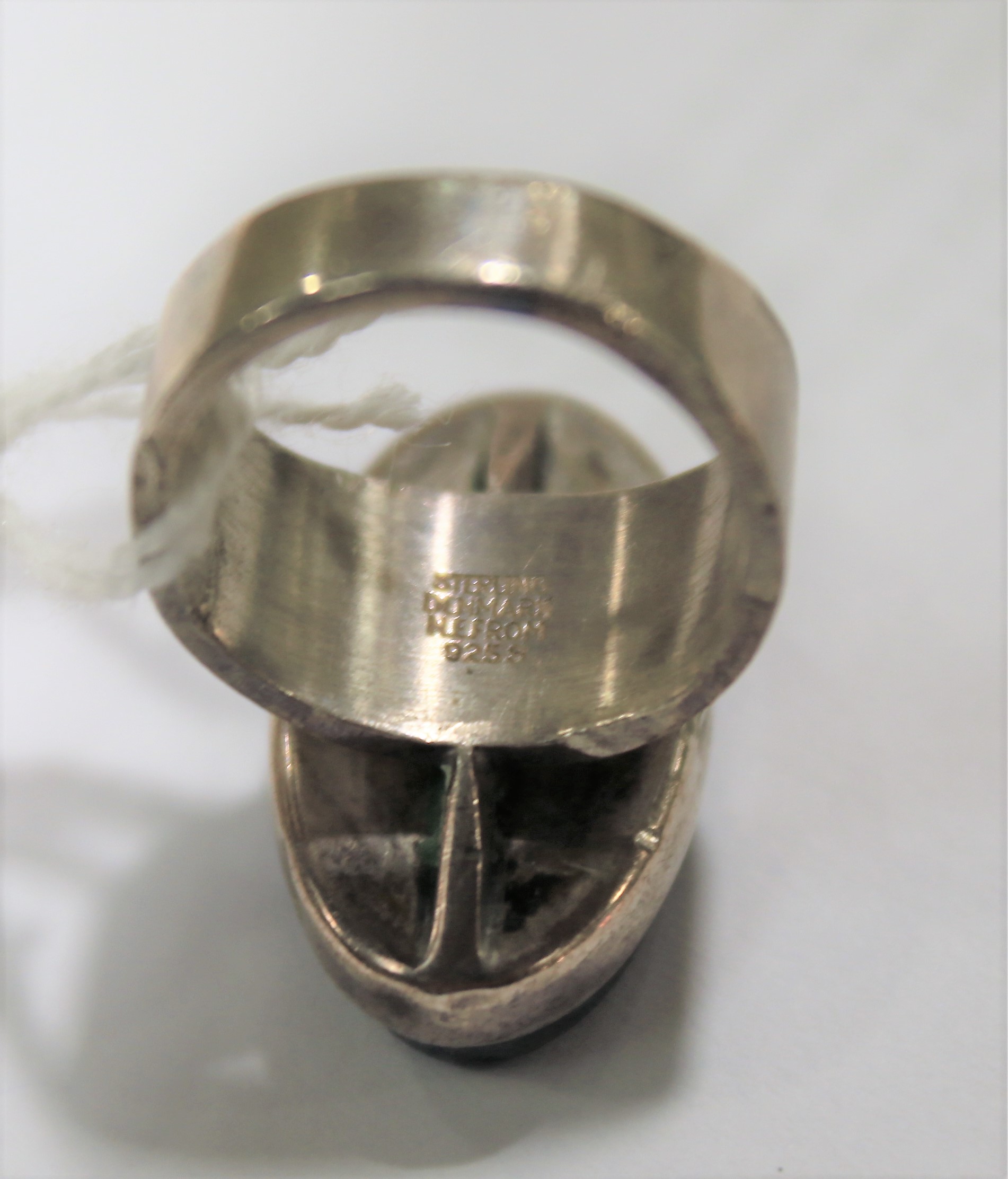 A contemporary Danish silver ring by N E From, together with another contemporary silver ring. - Image 3 of 4