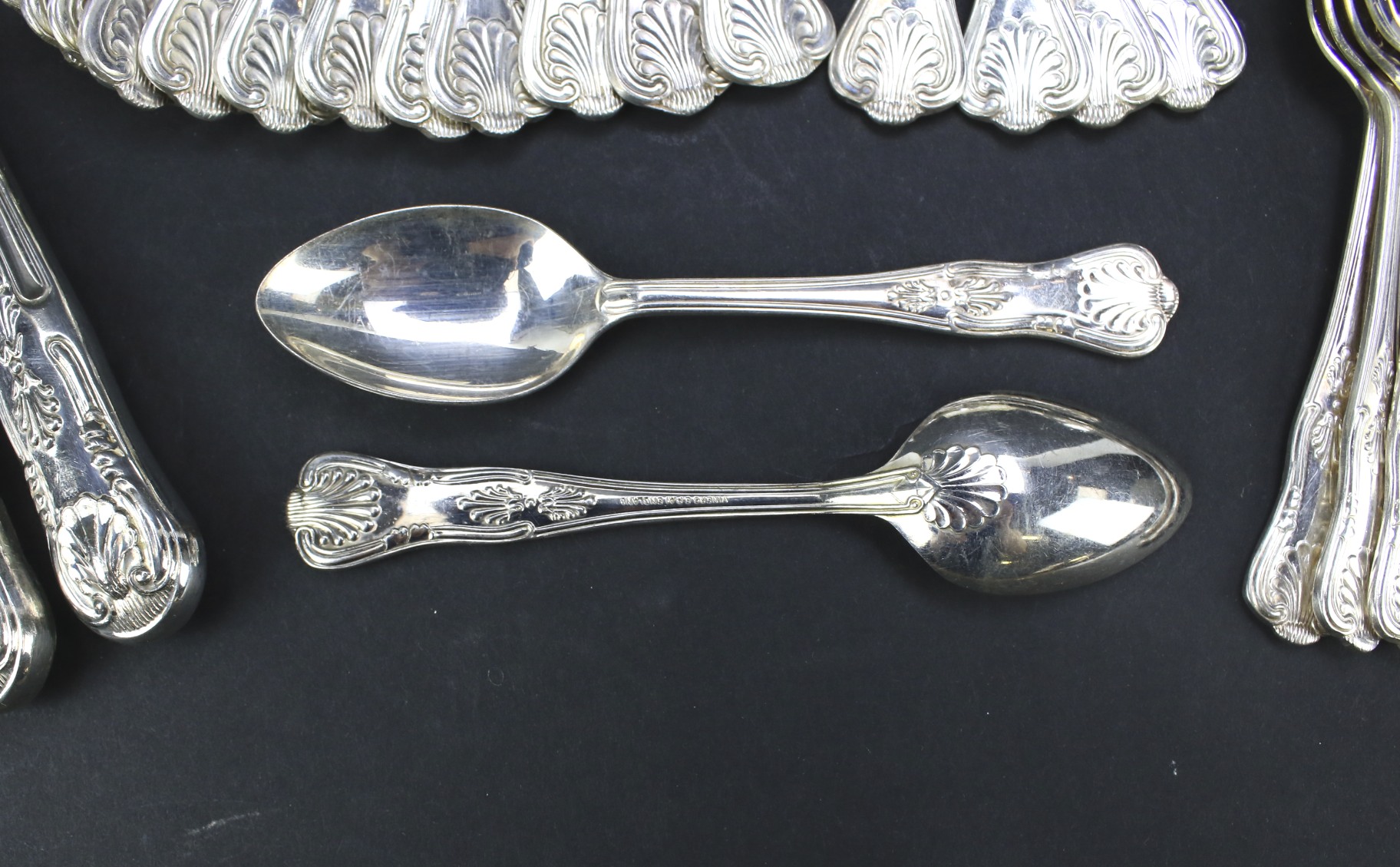 A twelve setting set of cutlery and a boxed set of berry spoons. - Image 2 of 2