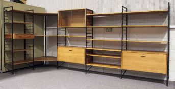 A large Ladderax shelving system.