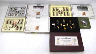 A collection of boxed Britains figures. Including a 'United States Army Band of Washington D.