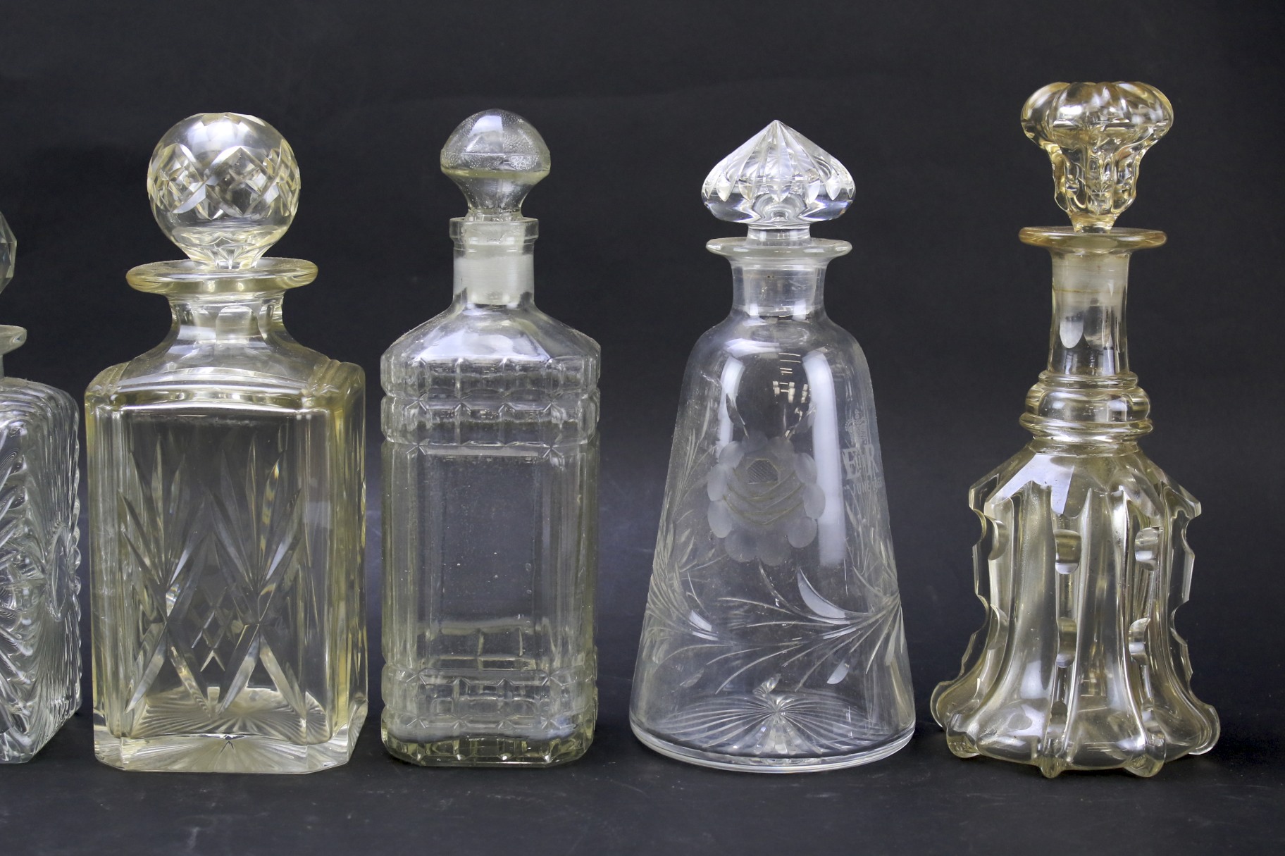 Nine 20th century decanters. - Image 2 of 3