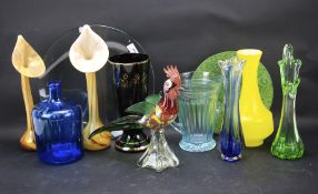 A collection of contemporary glassware.