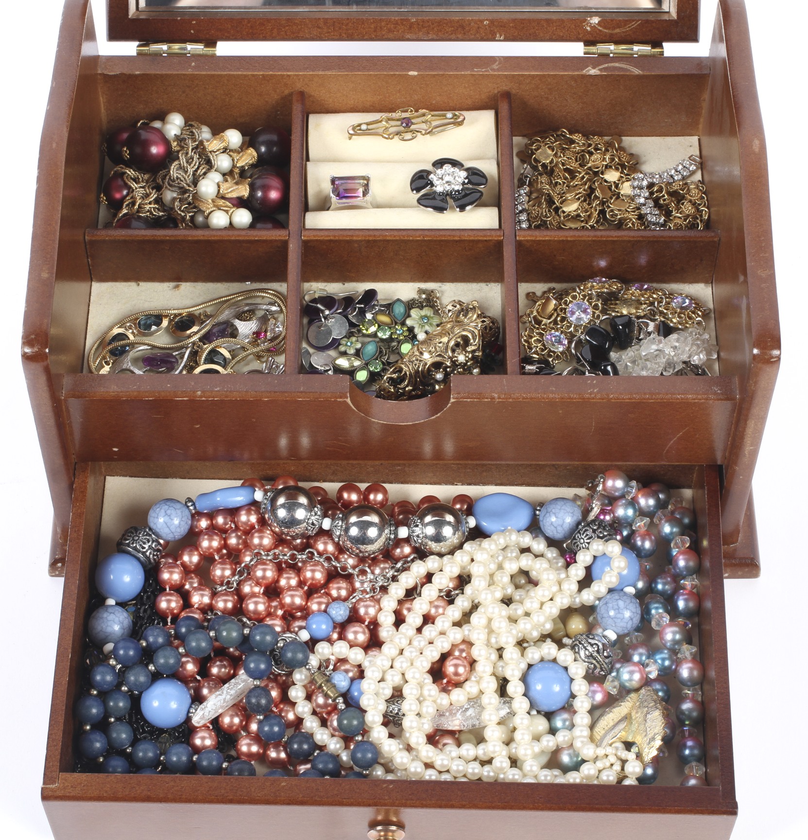 A 20th century jewellery box. - Image 3 of 3