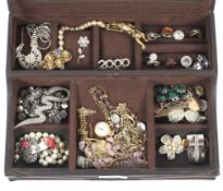 An assortment of costume jewellery.