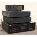 A four part HI-FI system.