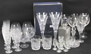 An assortment of glassware.