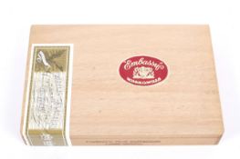 An unopened box of Embassy's twenty five Emperor large coron cigars.