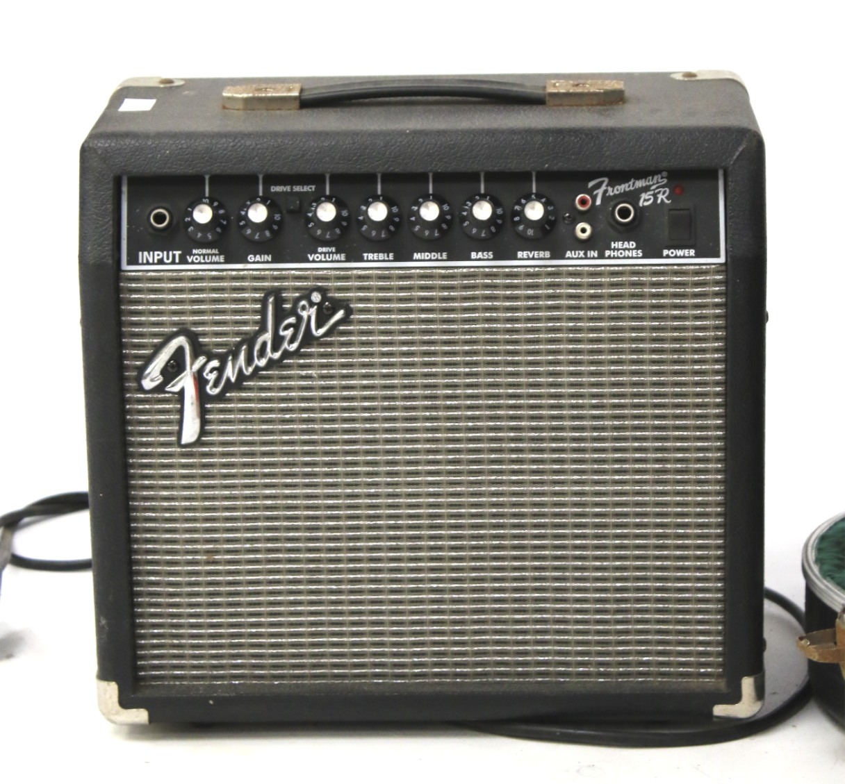 A Frontman 15R amplifier and a Squier Strat by Fender electric guitar. The amp serial no. - Image 2 of 7