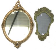 Two 20th century wall mirrors.