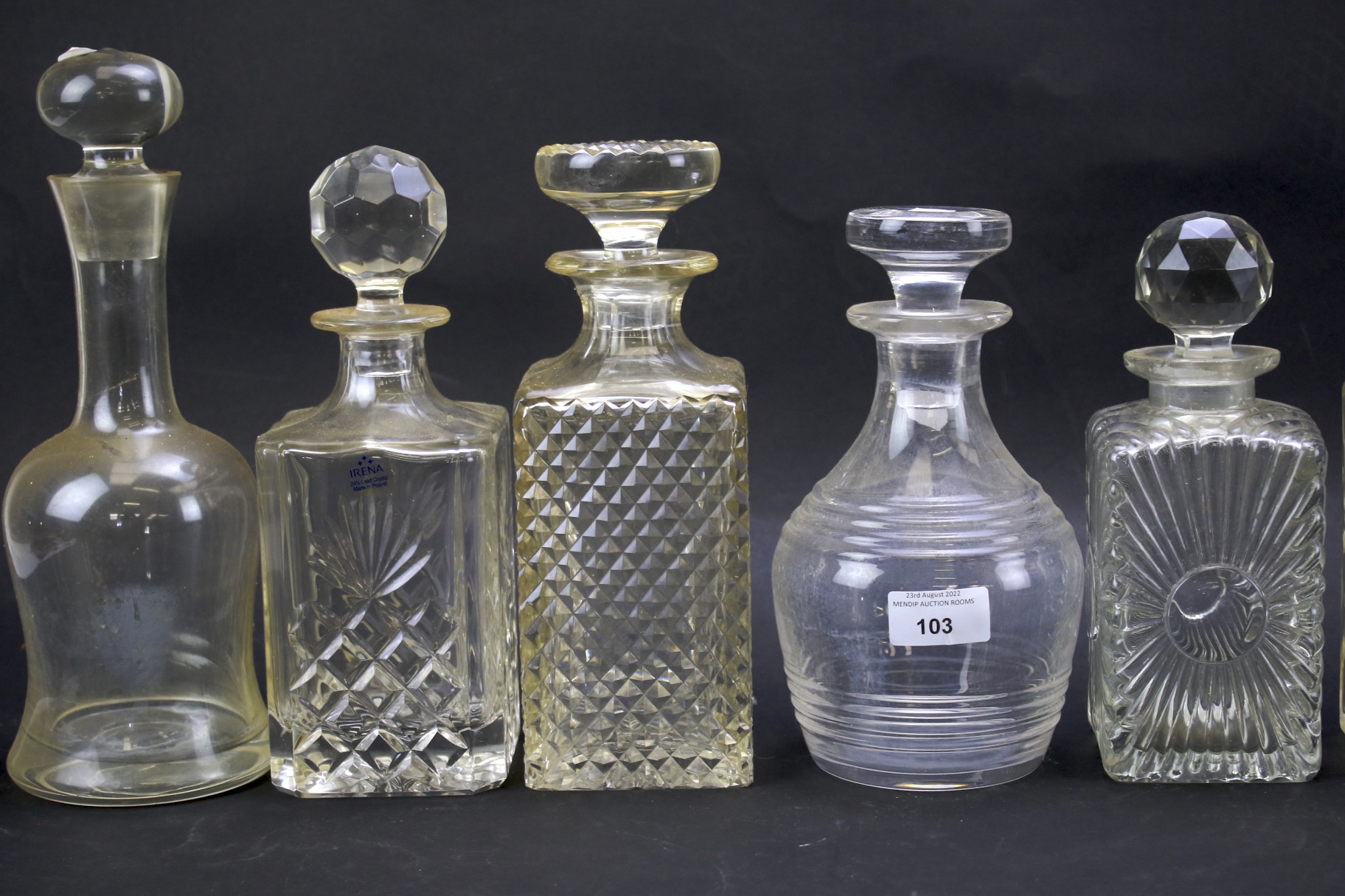 Nine 20th century decanters. - Image 3 of 3