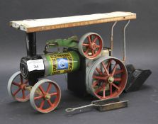 A Mamod steam tractor.