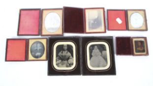 Assorted Victorian and Edwardian framed photos.