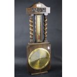 A vintage Sheffield Goldsmiths Barometer.