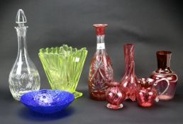 An assortment of glassware.