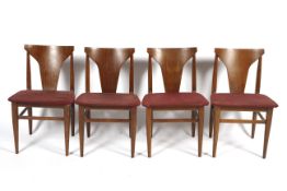 Four 1960s Scandinavian chairs.