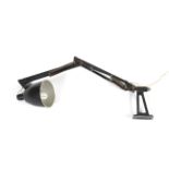 A mid-century Anglepoise style wall mounting lamp.