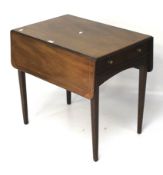 A 19th century mahogany pembroke table.