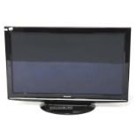 A Panasonic TX-P46S10B 46 inch flat screen TV.