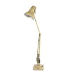 A vintage Anglepoise lamp. In distressed paint finish, on stepped base, Approx.
