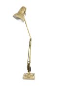 A vintage Anglepoise lamp. In distressed paint finish, on stepped base, Approx.
