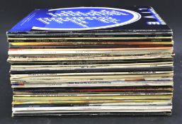 Assorted vinyl LP records and 45s.