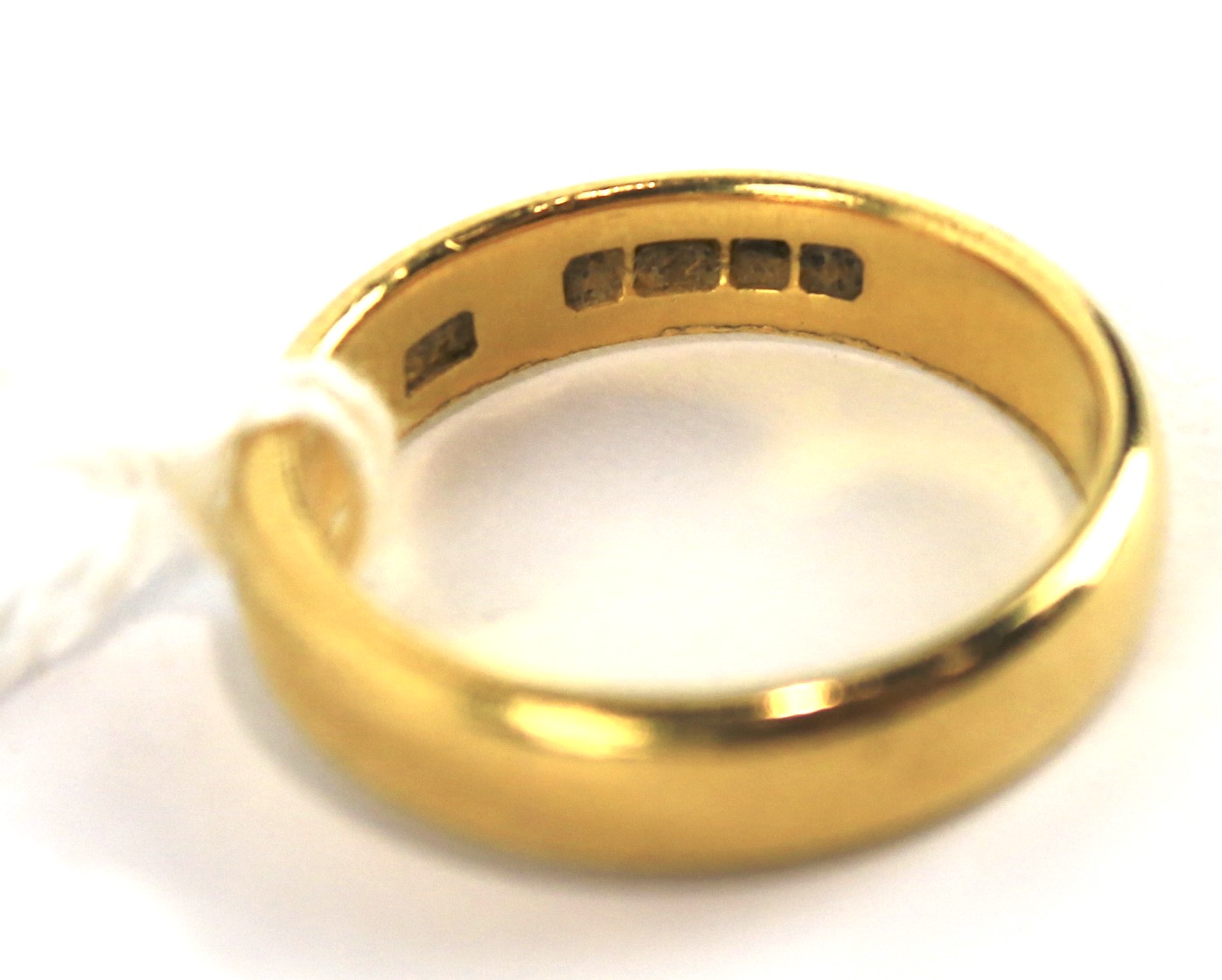 A 22ct gold wedding band. UK ring size L, - Image 3 of 3