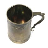 A George V silver tankard.