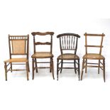 Four 19th & 20th century chairs.