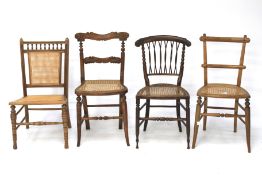 Four 19th & 20th century chairs.