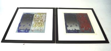 A pair of contemporary limited edition prints.