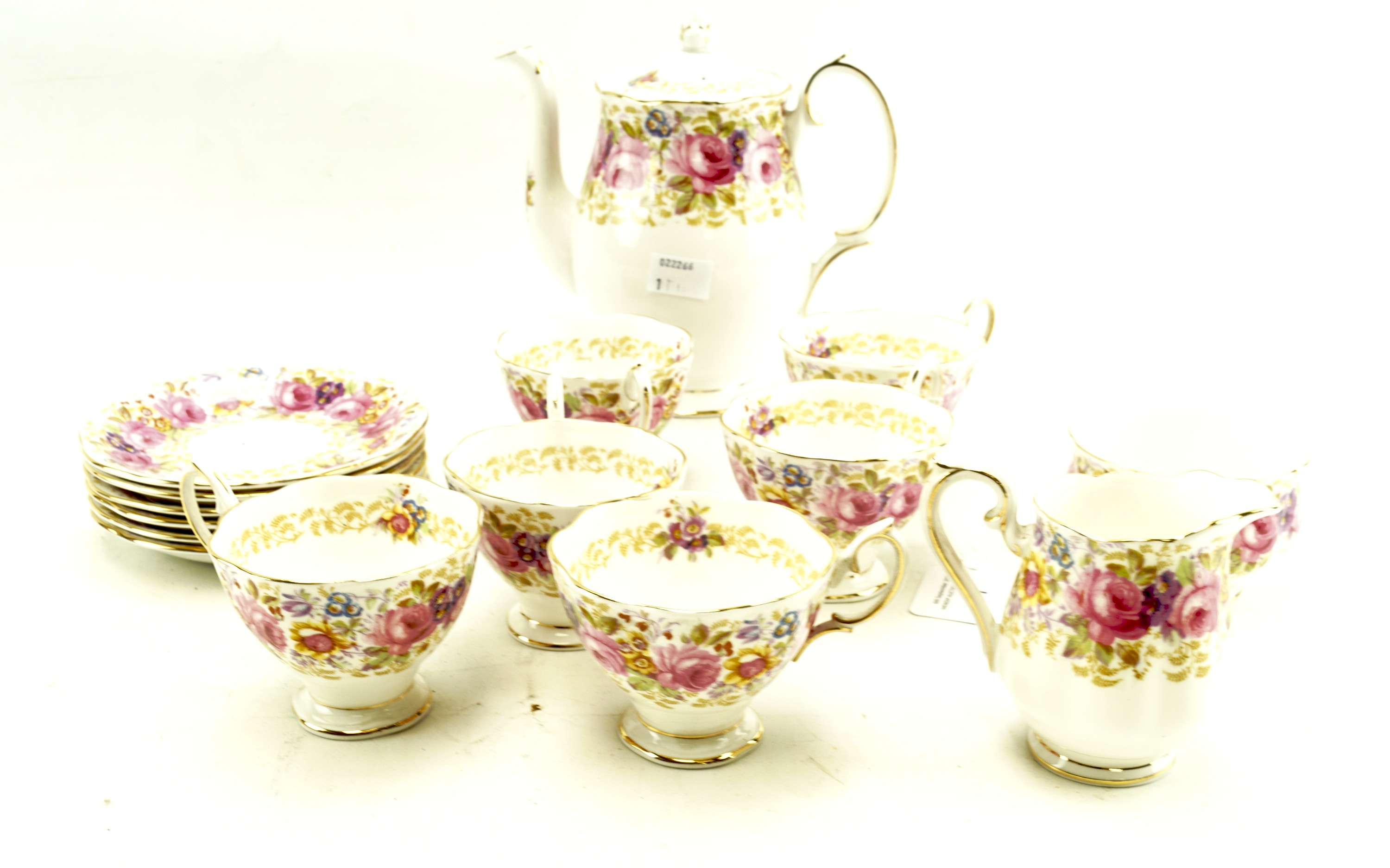 A Royal Albert part tea service.