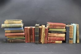 An assortment of 19th century and books.