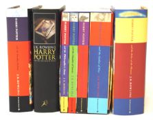 A set of Harry Potter books.
