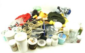 An assortment of fishing tackle.