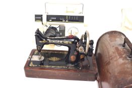 Two sewing machines,