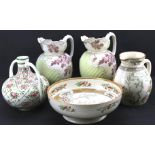 Five items of ceramics.
