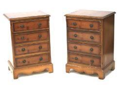 A pair of 20th century bedside cabinets.