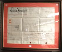 A 19th century indenture.