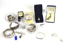 An assortment of costume jewellery.