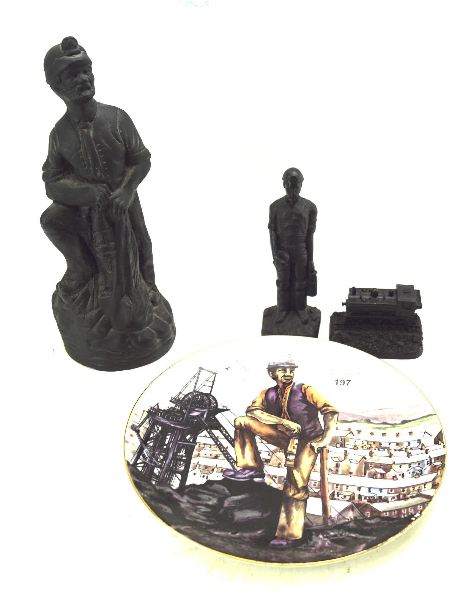 Four coal related collectables.