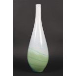 A large coloured baluster art glass vase.