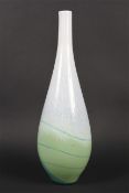 A large coloured baluster art glass vase.