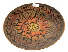 A large Poole pottery Aegean pattern charger.