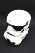 A plastic Storm trooper head, hollow to the inside.