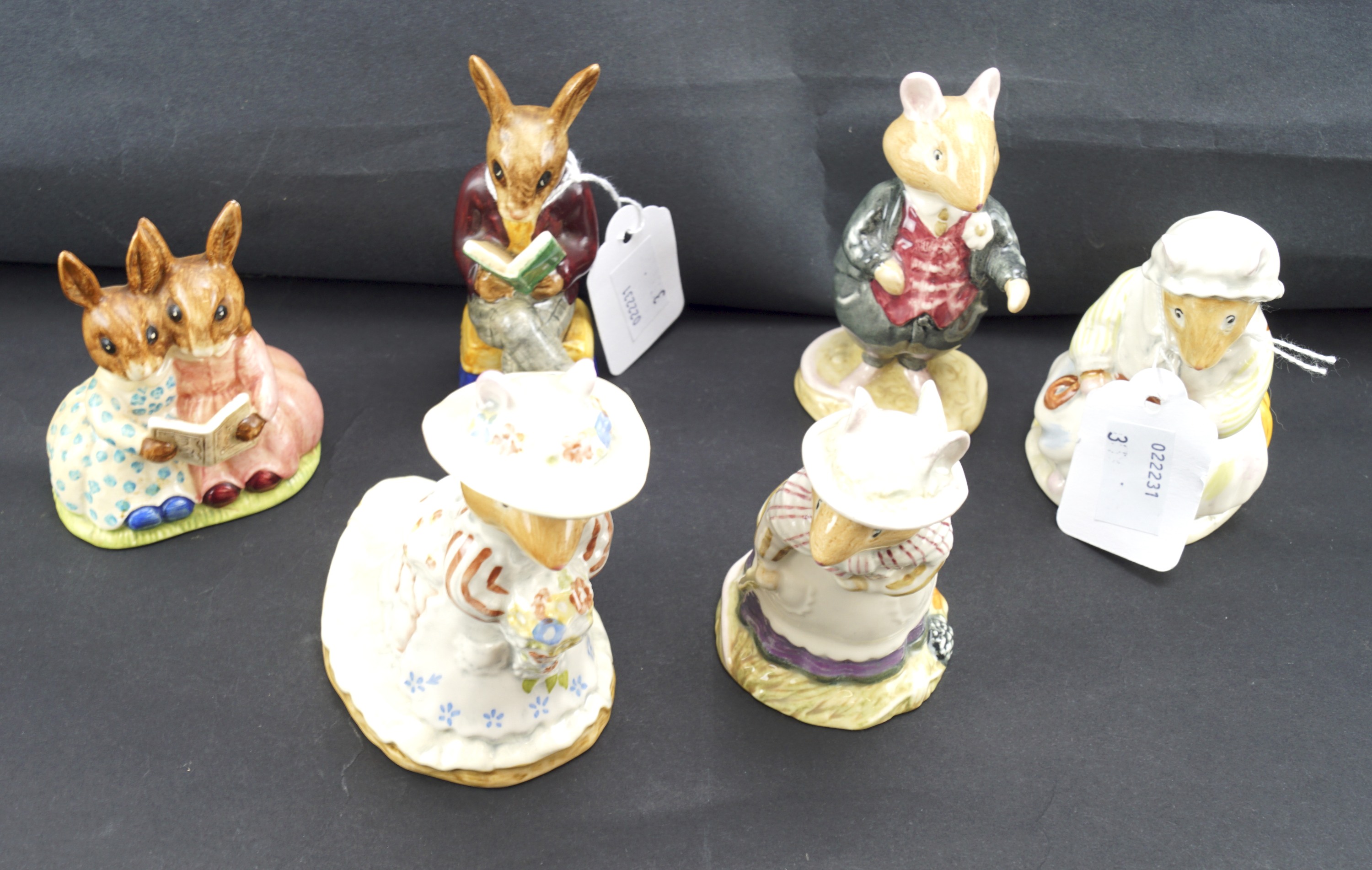 Four Royal Doulton Brambly Hedge ceramic figures,